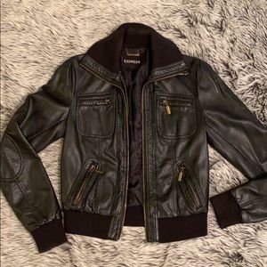 Express Faux Leather Moto Jacket